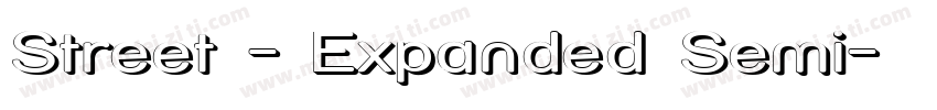 Street - Expanded Semi字体转换
